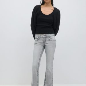 Y2k low bootcut jeans