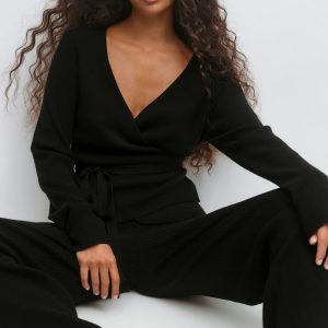 Knitted loungewear cardigan