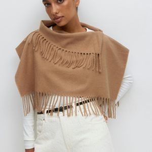 Fringe polo scarf