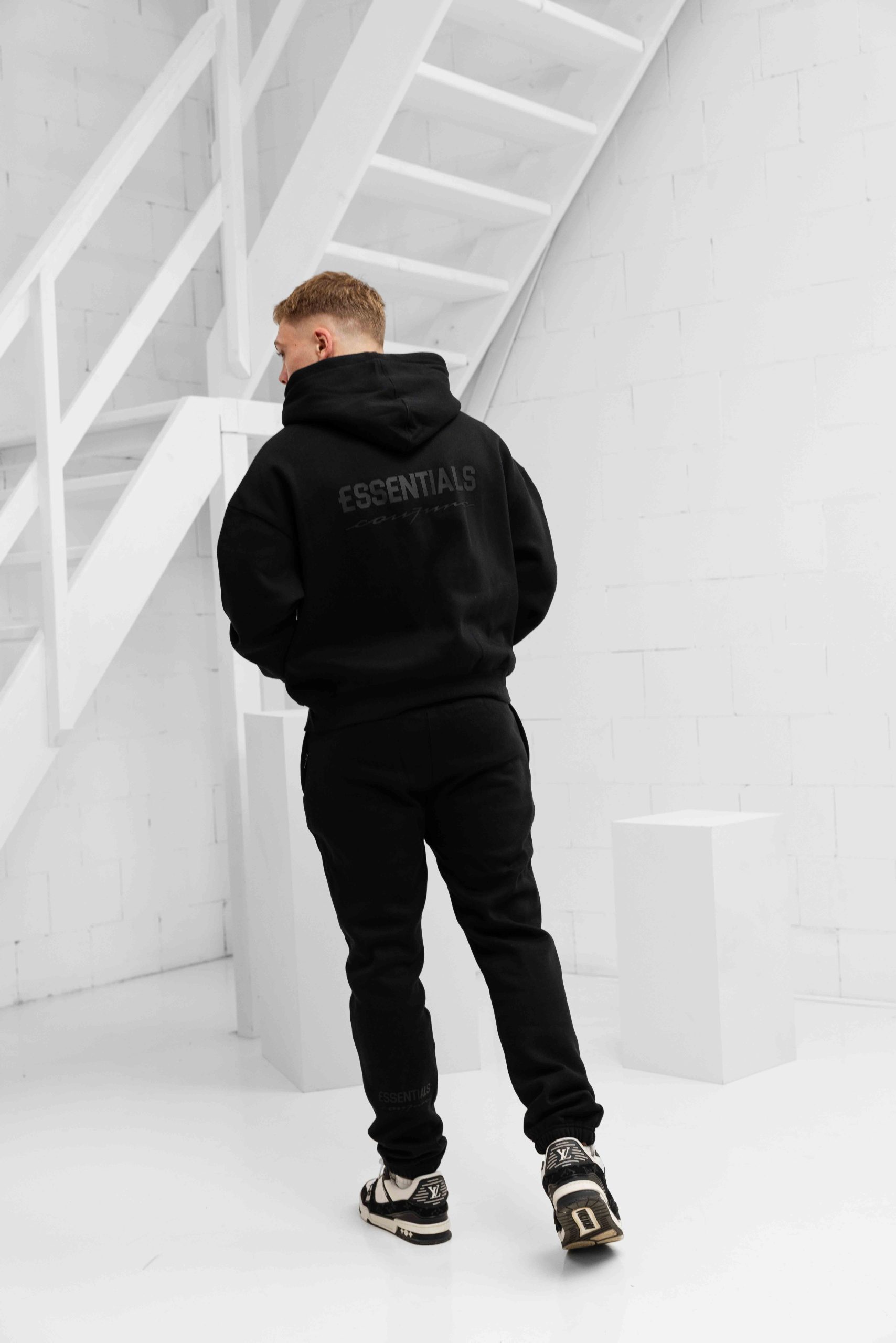 Cou7ure Essentials Rubber Trainingspak Heren Zwart - Maat XL - Kleur: Zwart | Soccerfanshop