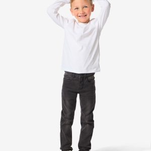 HEMA HEMA Kinder Broek Jogdenim Skinny Fit Zwart (zwart)