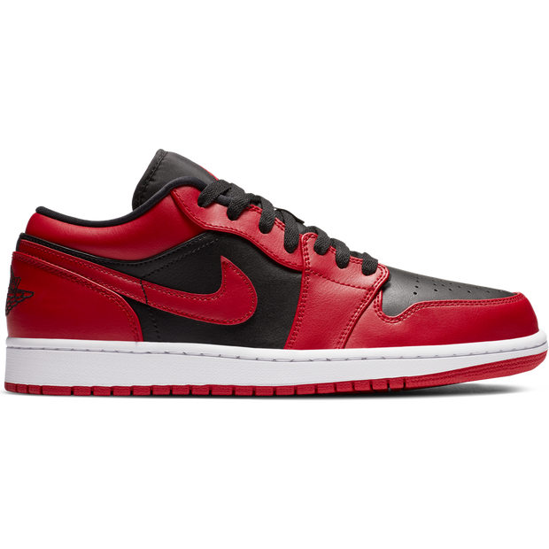 Jordan 1 Low Sneakers Heren - Rood - Maat 43 - Leer