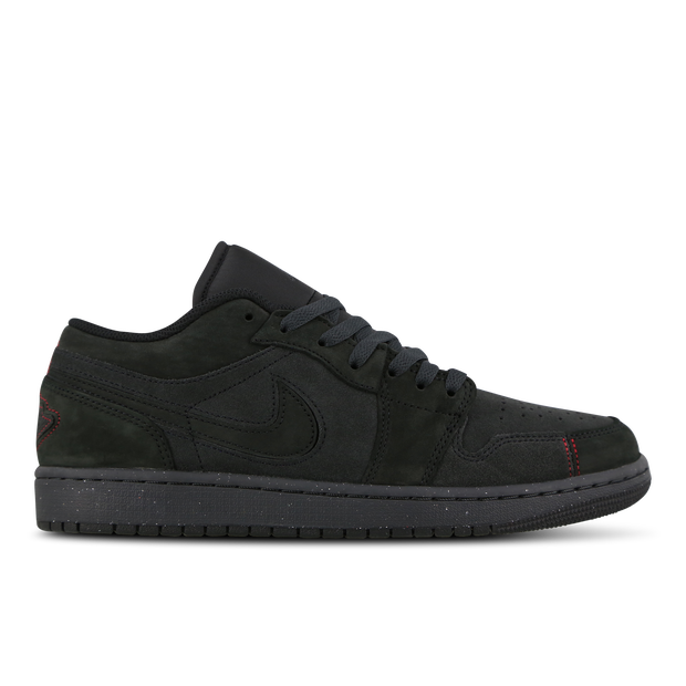 Jordan 1 Low Sneakers Heren - Zwart - Maat 42 - Leer