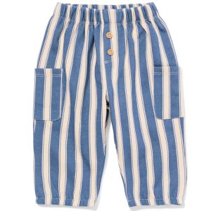 HEMA HEMA Baby Sweatbroek Strepen Blauw (blauw)