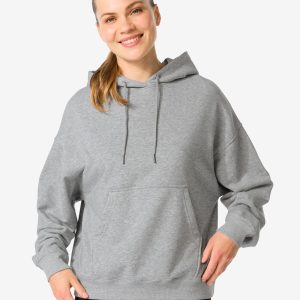 HEMA HEMA Dameshoodie Donkergrijs (donkergrijs)