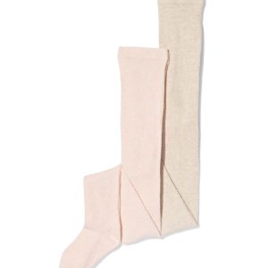 HEMA HEMA Kindermaillot Structuur – 2 Stuks Lichtroze (lichtroze)