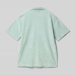 Vrijetijdsoverhemd van badstof met logostitching