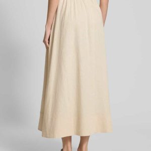 Linnen broek met elastische band, model ‘FLAXY’