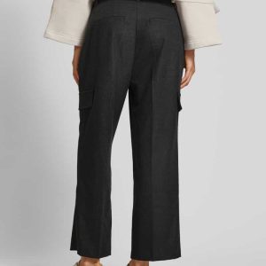 Baggy fit stoffen broek met persplooien