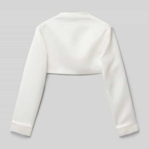 Regular fit bolero met opengewerkte voorkant