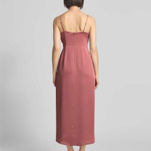 Cocktailjurk met knoopdetail