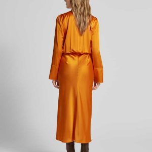 Maxi-jurk met strikdetail