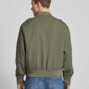 Bomberjack van linnen met paspelzakken, model ‘ARIO’