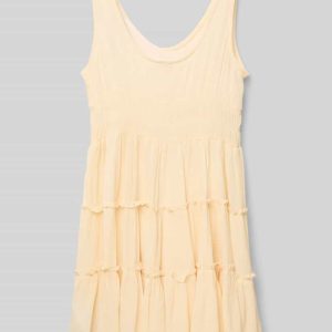 Jurk van pure viscose, model ‘GAUZE’