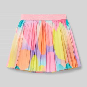 Plissérok met all-over motief