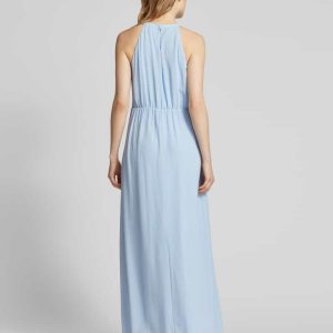 Maxi-jurk met druppelvormige hals, model ‘MILINA’