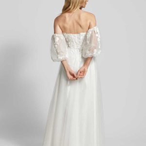 Off shoulder-bruidsjurk met kant