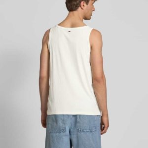 Slim fit tanktop van puur katoen