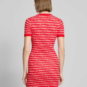 T-shirtjurk met ronde hals, model ‘SCRIPT’