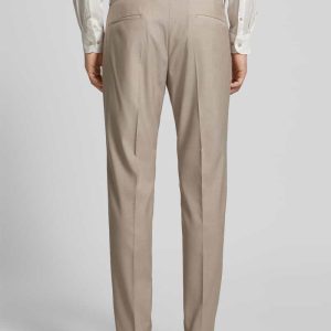 Regular fit pantalon met riemlussen, model ‘Melwin2’