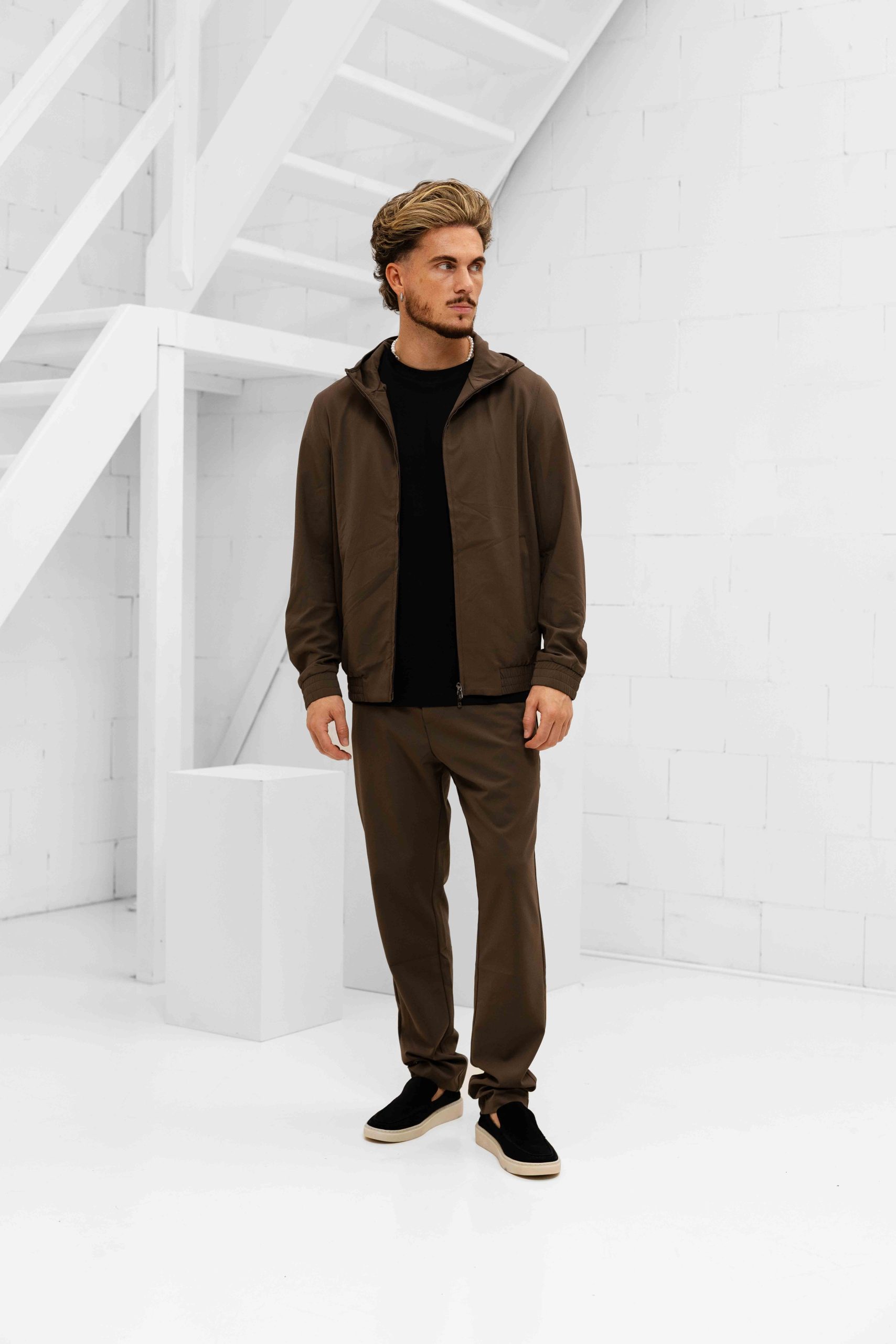 Cou7ure Essentials Reflection Hoodie Trainingspak Heren Bruin - Maat XL - Kleur: Bruin | Soccerfanshop