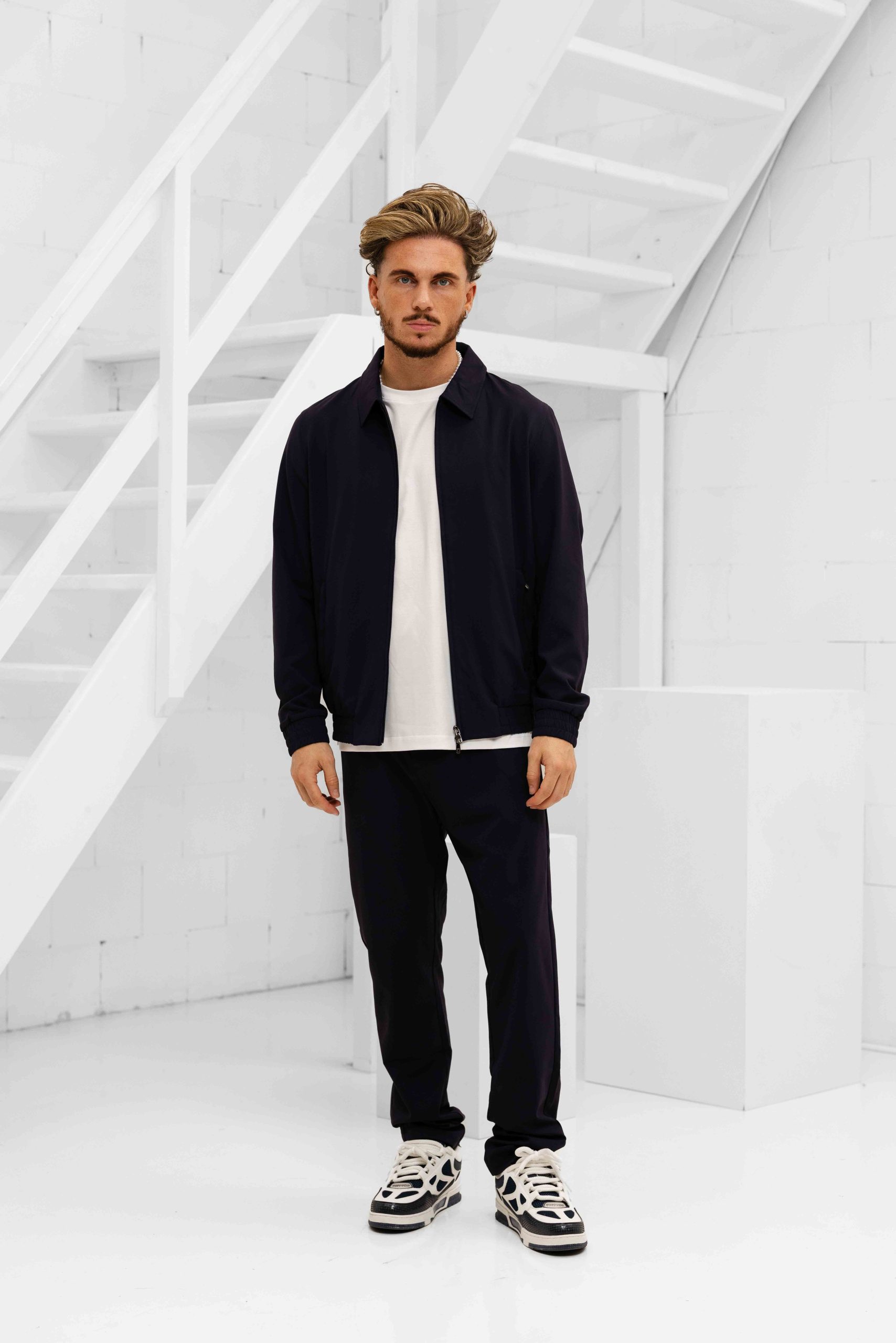 Cou7ure Essentials Reflection Trainingspak Heren Donkerblauw - Maat L - Kleur: Donkerblauw | Soccerfanshop