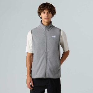 The North Face Glacier-fleecebodywarmer Voor Heren Tnf Mid Grey Heather male