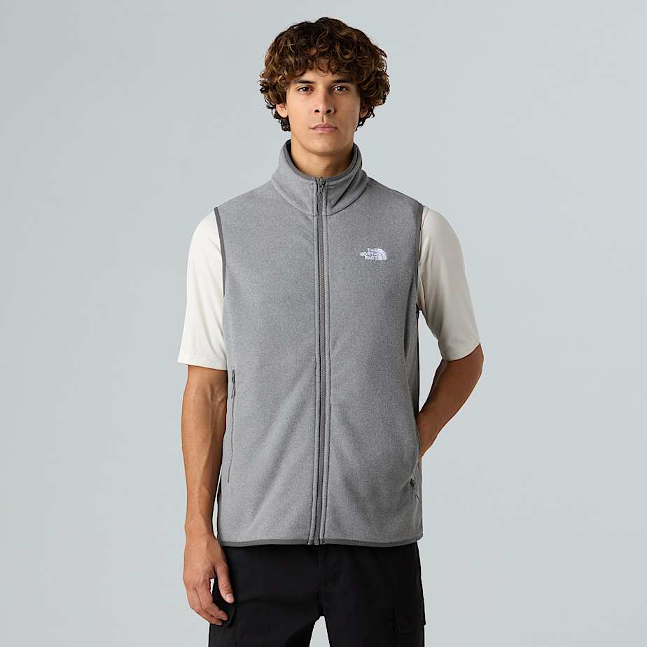 The North Face Glacier-fleecebodywarmer Voor Heren Tnf Mid Grey Heather male