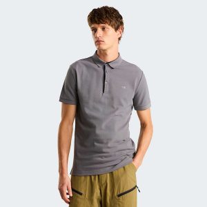 The North Face Premium Slim-poloshirt Voor Heren Smoked Pearl male