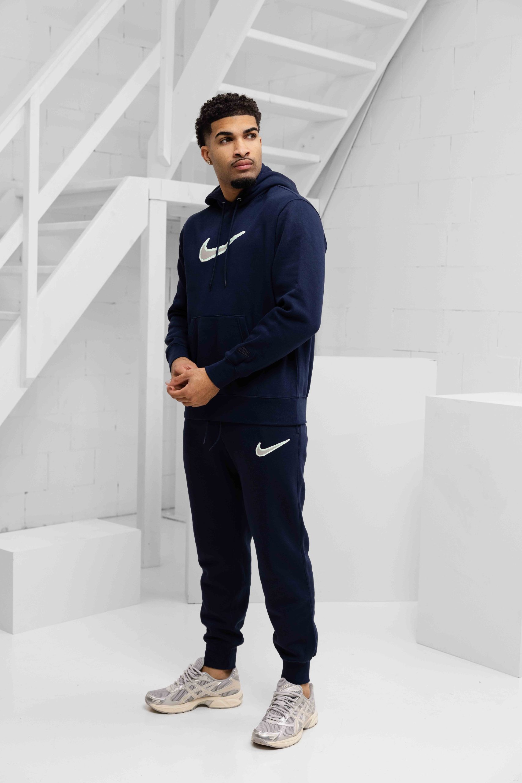 Nike Club BB GX Trainingspak Heren Donkerblauw - Maat S - Kleur: Donkerblauw | Soccerfanshop