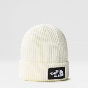 The North Face Tnf Logo Box-beanie Met Boord Gardenia White male