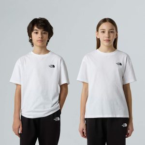 The North Face Oversized Essential-t-shirt Voor Tieners Tnf White male