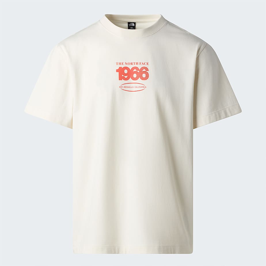 The North Face Uniseks Track Relaxed Graphic T-shirt White Dune male