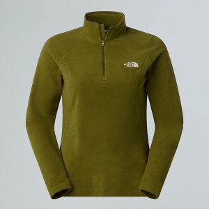 The North Face Emilia-fleece Met Kwartrits Voor Dames Forest Olive female
