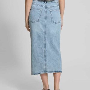 Jeansrok met loopsplit, model ‘JAF’