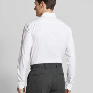 Regular fit zakelijk overhemd met extra lange mouwen, model ‘HANK’