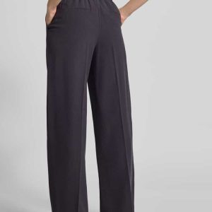 Wijde broek van viscosemix, model ‘CARMEN’