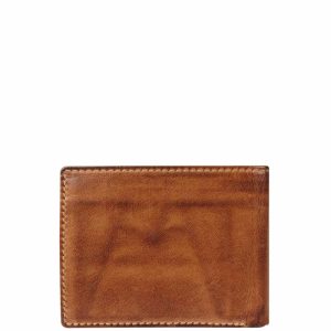 Leren portemonnee in retrolook