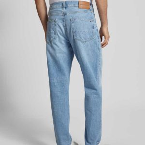 Tapered fit jeans van puur katoen