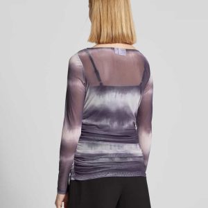 Shirt met lange mouwen en ronde hals, model ‘VOLETTIS’