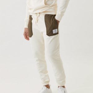 Björn Borg – Heren – STHLM Sweatpants – Beige/Groen – Maat M