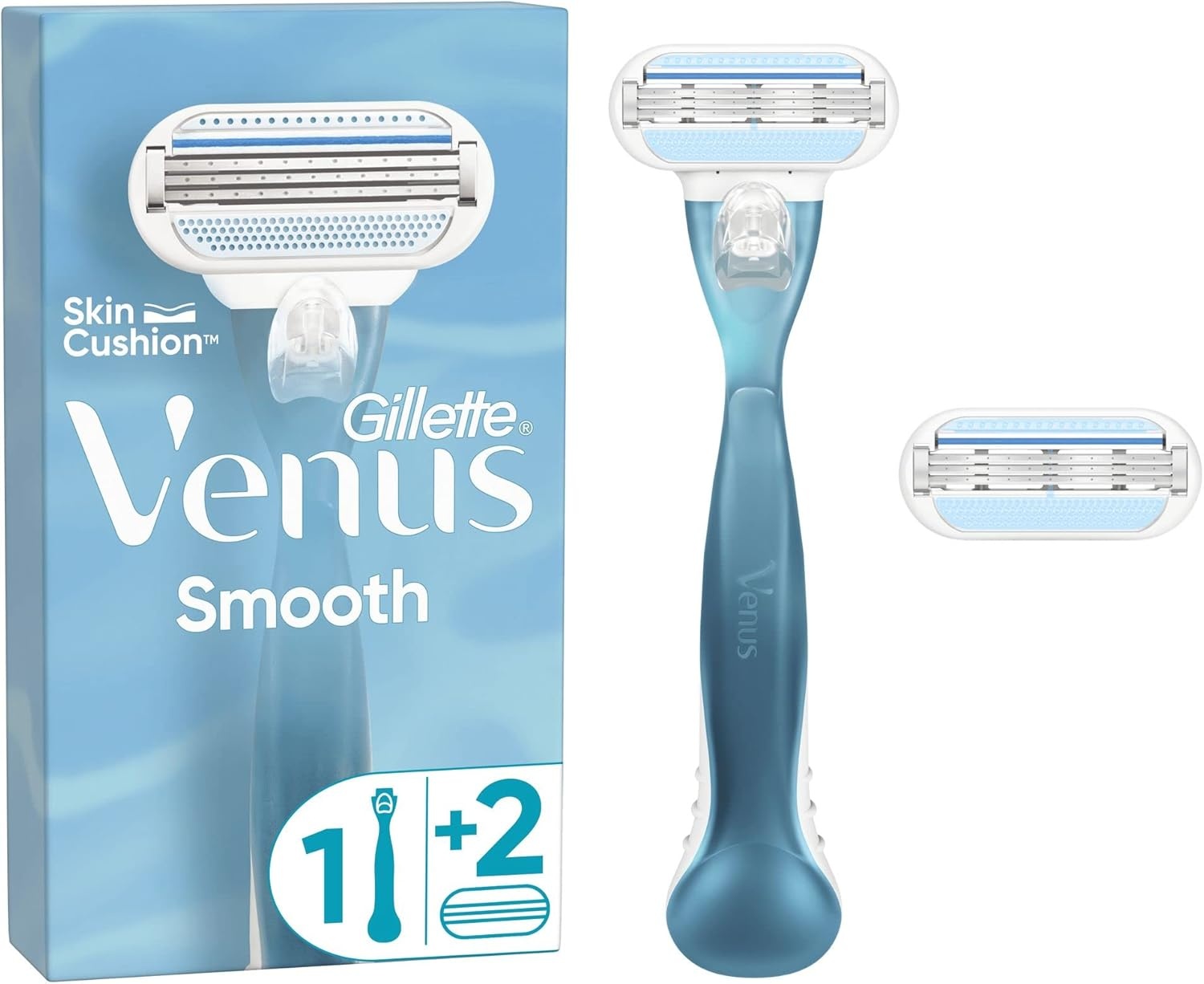 Gillette Gillette Venus Smooth Scheermes met 2 mesjes