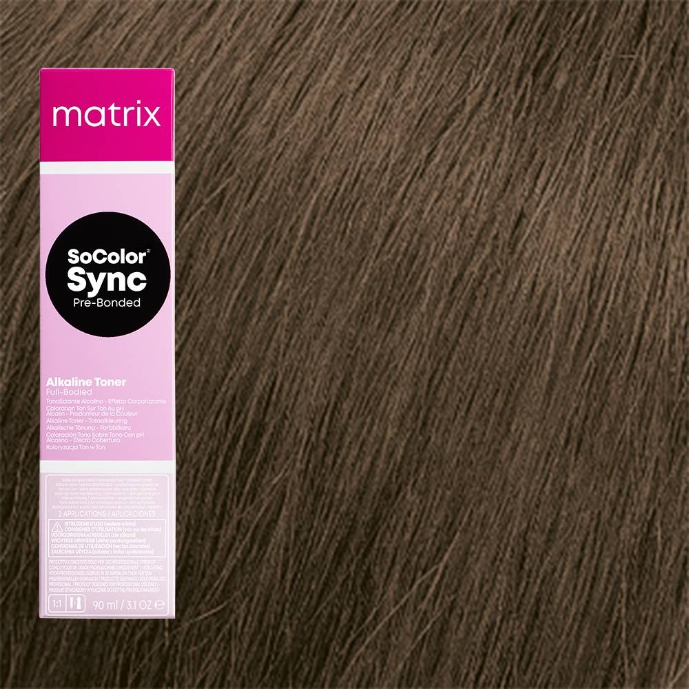 Matrix Matrix SoColor Sync Pre-Bonded 6A Donkerblond As - Toner / Haarverf 90 ml