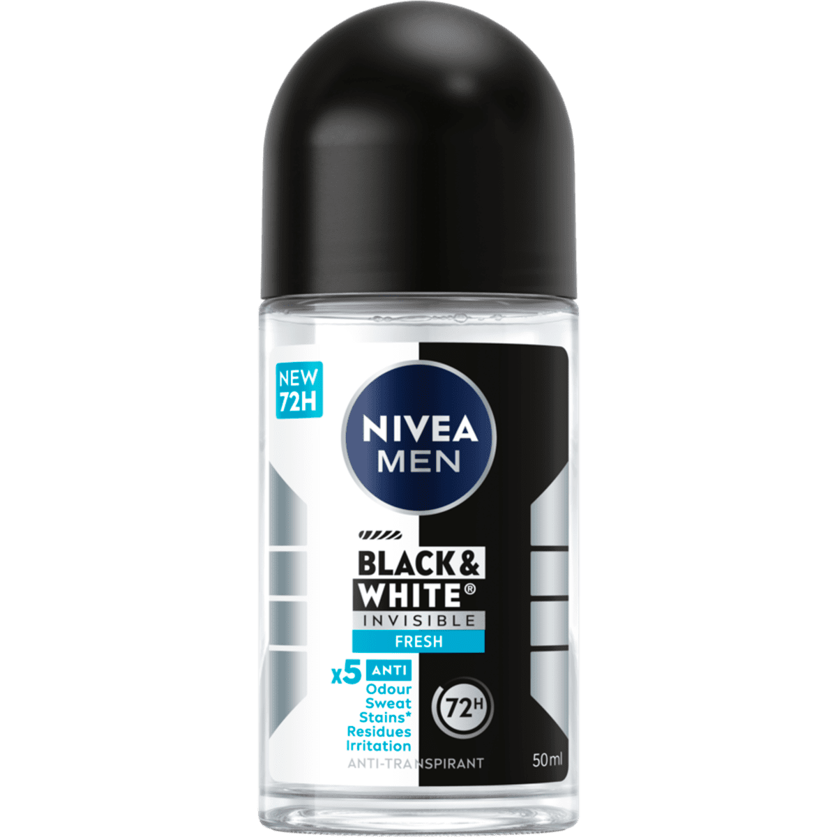 Nivea Nivea Men Deodorant Roller Black & White Invisible Fresh 50ml