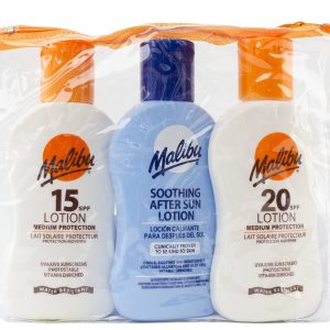 Malibu Malibu Zonnebrand 100ml SPF15,20&After Sun Set van 3