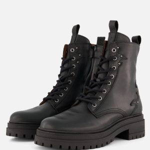 Giga Veterboots zwart Leer