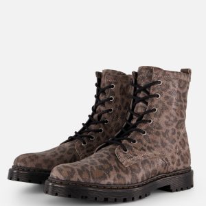 Giga Leopard Veterboots bruin Leer