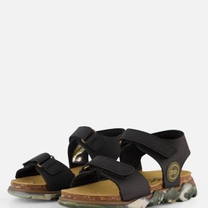 Develab Sandalen zwart Imitatieleer