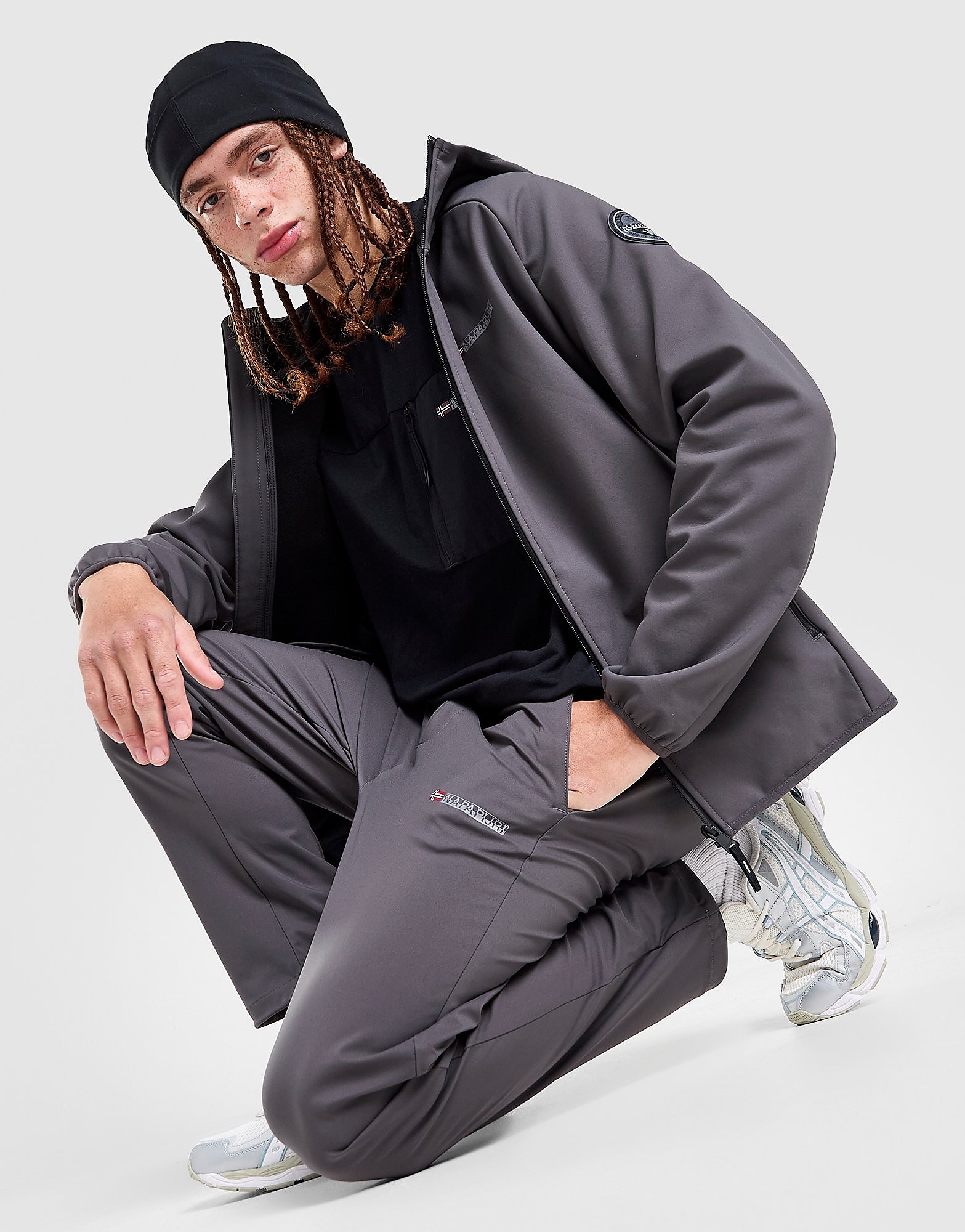 Napapijri Softshell Track Pants - Grijs- Heren