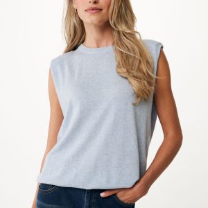 Trui Mouwloos Blauw